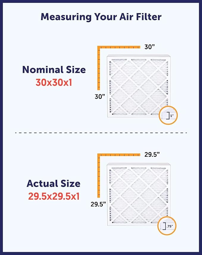 Filter King 39x23.5x1 Air Filter | 4-PACK | MERV 8 HVAC Pleated A/C Furnace