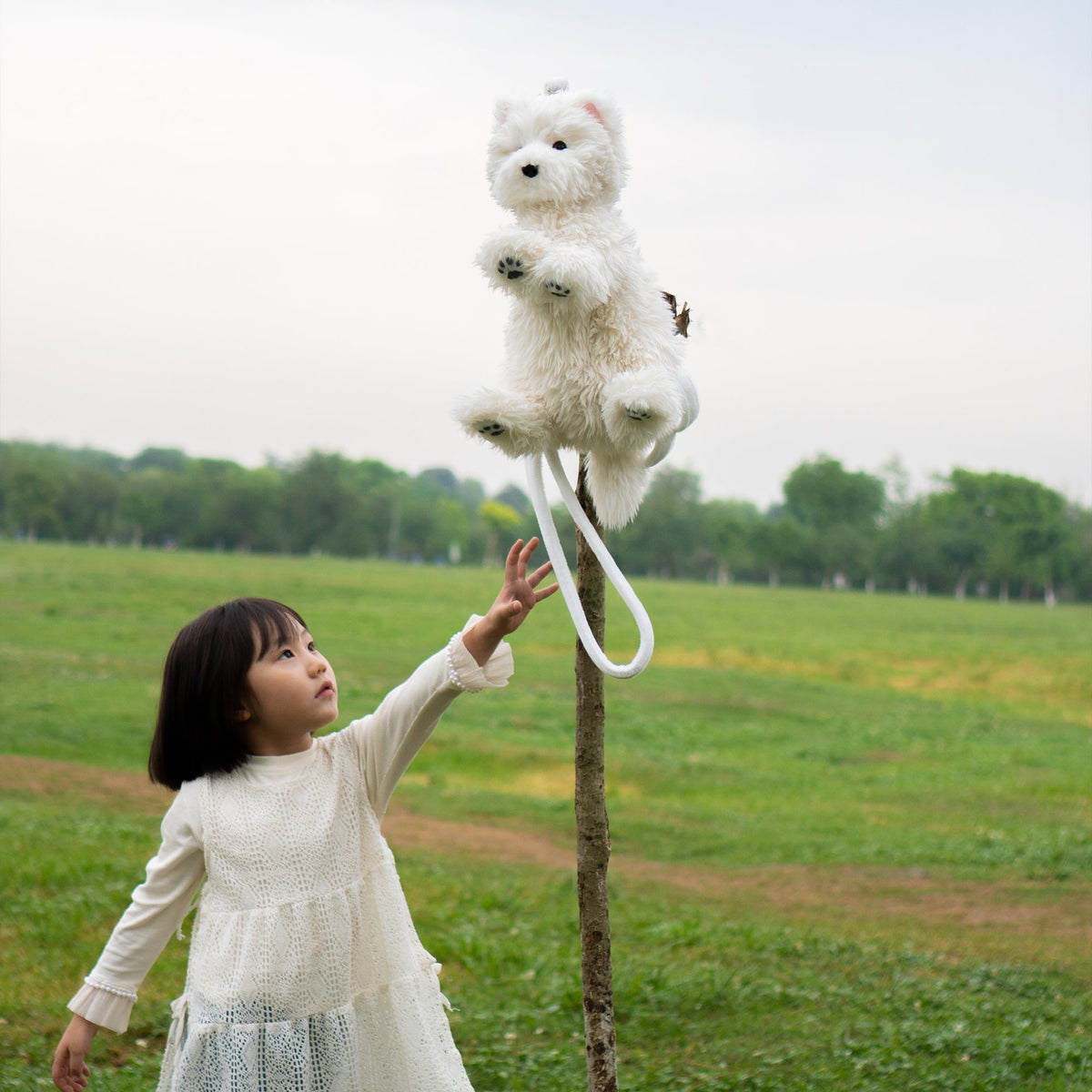 Westie Dog Backpack – Plush Bag for Girls & Puppy Lovers