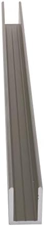 Brixwell SDCD38GM-CCP36-XCP5 Gun Metal 3/8" Fixed Panel Shower Door Deep