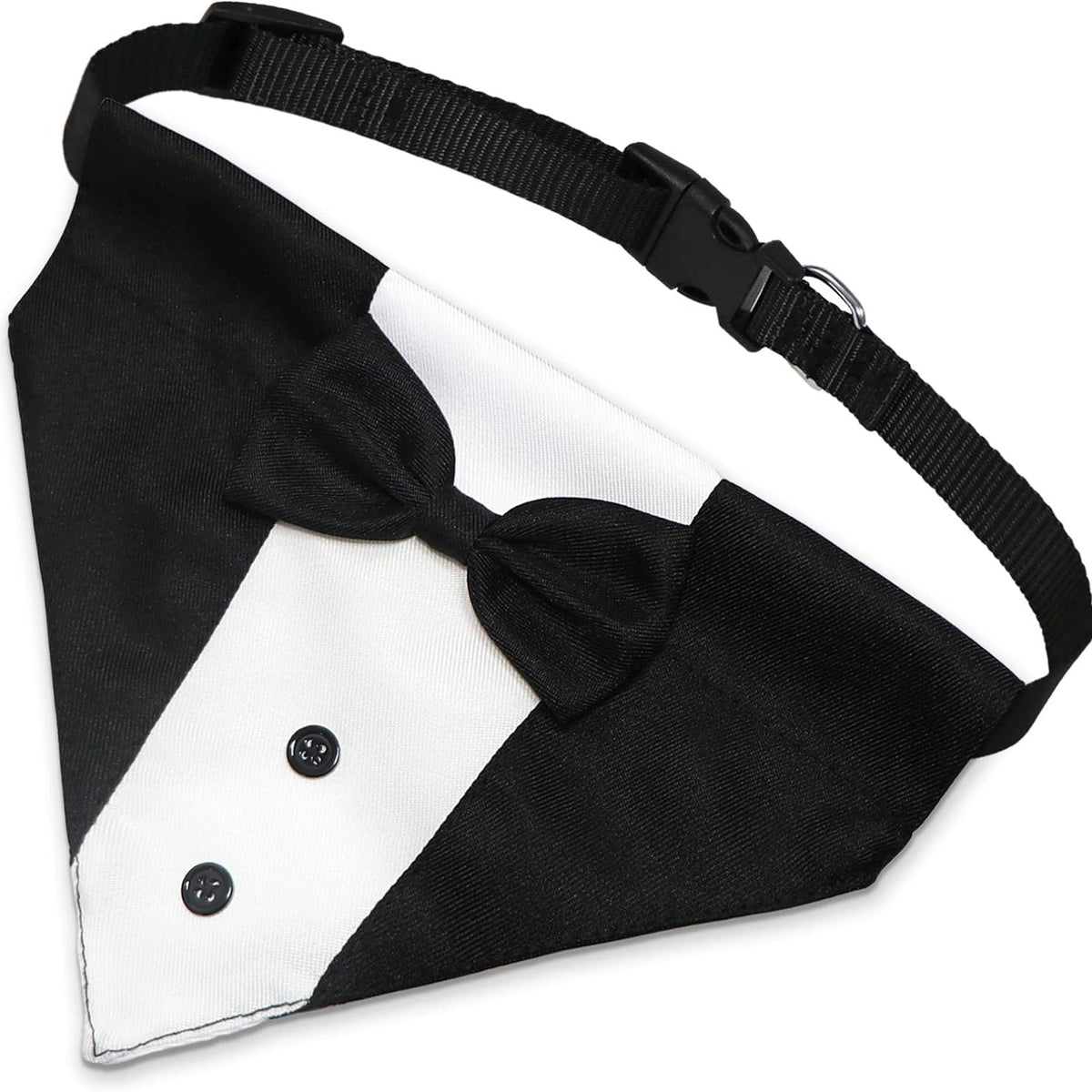 Dog Tuxedo Suit Wedding Bandana Collar With Bow Tie, Adjustable Formal Dog Tux, Engagement Birthday Tuxedo For Small Medium Large Dogs Pets