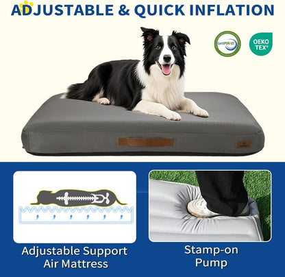 Medium Dog Outdoor Removable And Washable Inflatable Waterproof And Non-slip Dog Bed Summer Pet Travel Mat