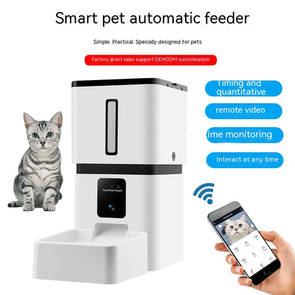 Intelligent Pet Feeding Automatic Timing Quantitative 8Lwifi Cat Feeder