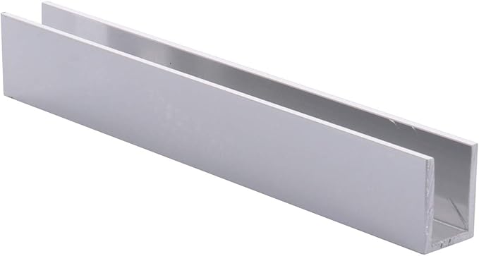 Brixwell SDCD38BA-CCP72-XCP10 Brite Anodized 3/8" Fixed Panel Shower Door Deep