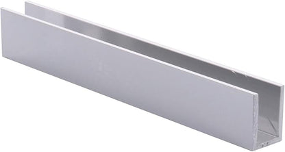Brixwell SDCD38BA-CCP72-XCP10 Brite Anodized 3/8" Fixed Panel Shower Door Deep