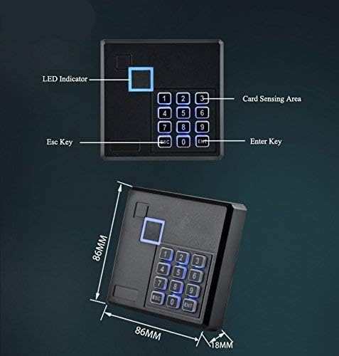 MENGQI-CONTROL 4 Doors RFID/Password Door Lock System Smart Access Control