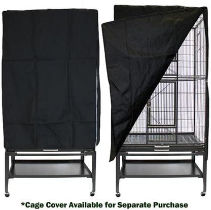 Congo Cage & Starter Package for Sugar Gliders - Includes Durable Cage, Exercise Wheel, Healthy Food Assortment, Water Bottle, Food Dishes & Nest Pouch