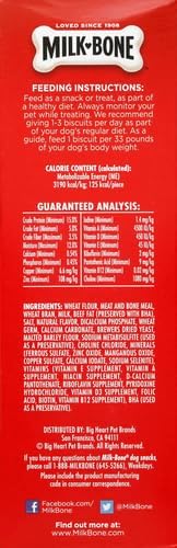 Milk-Bone Original Dog Treats for Large Dogs, 24 Ounce, Crunchy Biscuit Helps Clean Teeth (Pack of 2)