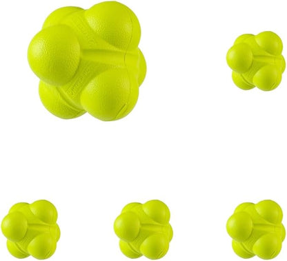 Hyper Pet Fetching Dog Toys - Throwing Bumpy Ball Dog Toy Made with EVA Foam - Lightweight & Floats on Water (Pack of 5)