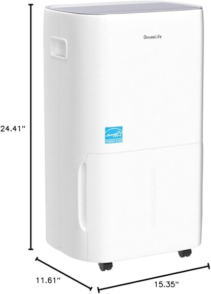 GoveeLife Dehumidifier for Home 4, 500 Sq.Ft, 50 to 137 Pint Smart Auto