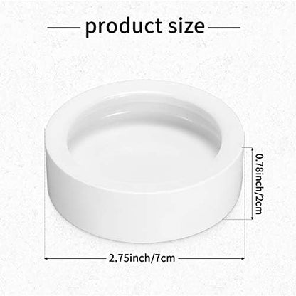 Meanplan 4 Pcs Reptile Bowl Food Dish Reptile Water Food Feeding Dish Ceramic Worm Pet Bowl Anti Escape Feeder for Lizard Anoles Chameleon Bearded Dragon Hermit Crab(2.71 Inch)
