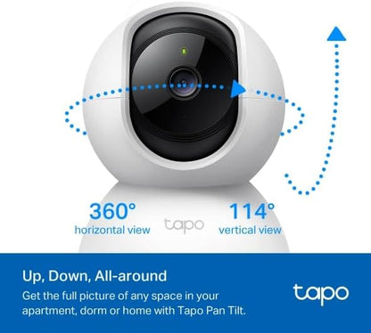 Tapo 2K Pan/Tilt Security Camera