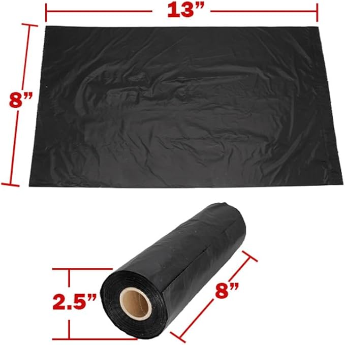 Zero Waste USA 1,000 Premium Dog Waste Station Refill Roll Bags - Up to 40% thicker & stronger than competitor bags - Guaranteed to fit any commercial roll bag dispenser (5 rolls of 200 bags)