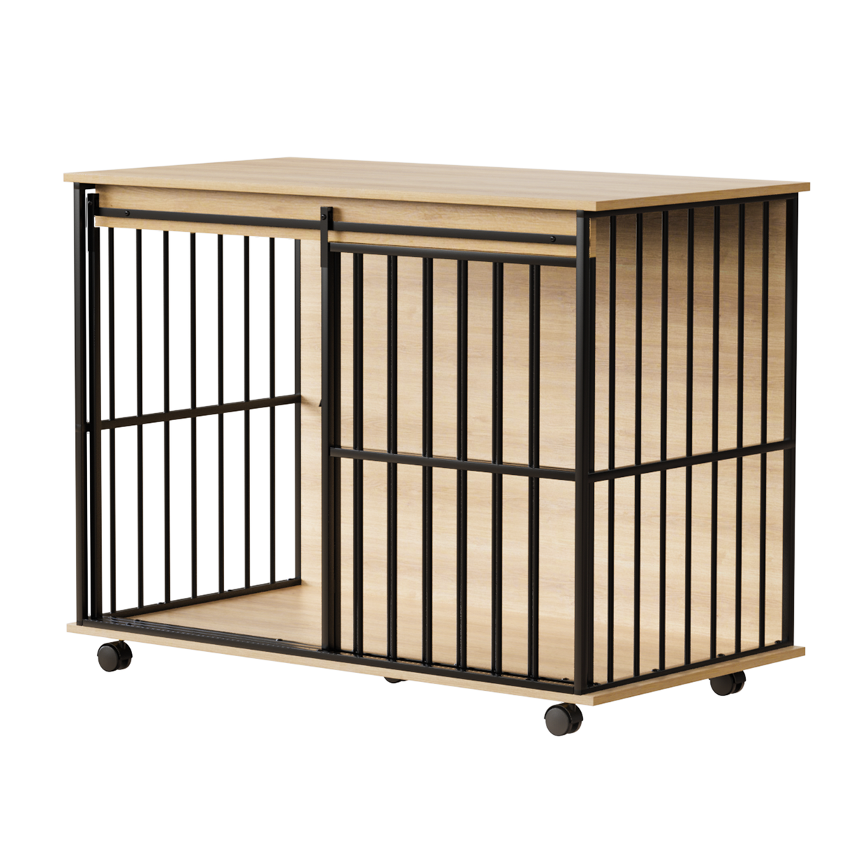 Dog crate furniture, large-sized dog crate suitable for medium to large dogs, wooden dog kennel furniture