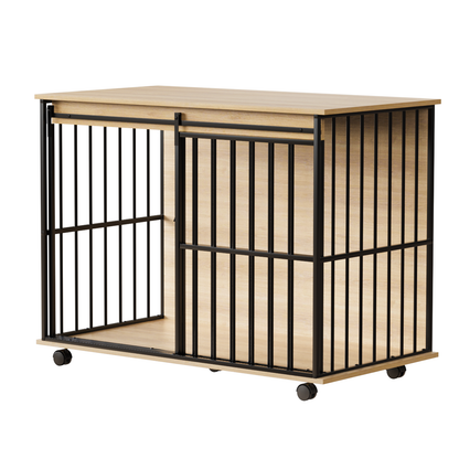 Dog crate furniture, large-sized dog crate suitable for medium to large dogs, wooden dog kennel furniture