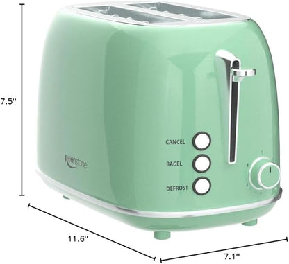 2 Slice Stainless Steel Toaster Retro