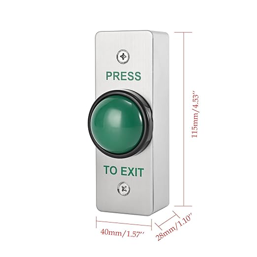 Push to Exit Button for Door Access Control Big Press Button IP68 Waterproof
