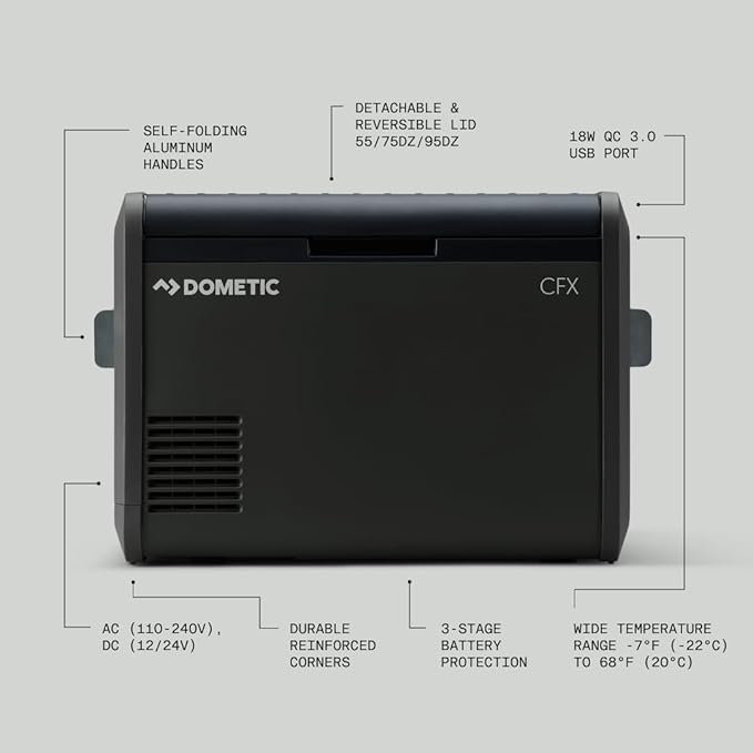 Dometic CFX Electric Cooler | Portable Freezer | CFX5 & CFX3 Series | AC/DC or