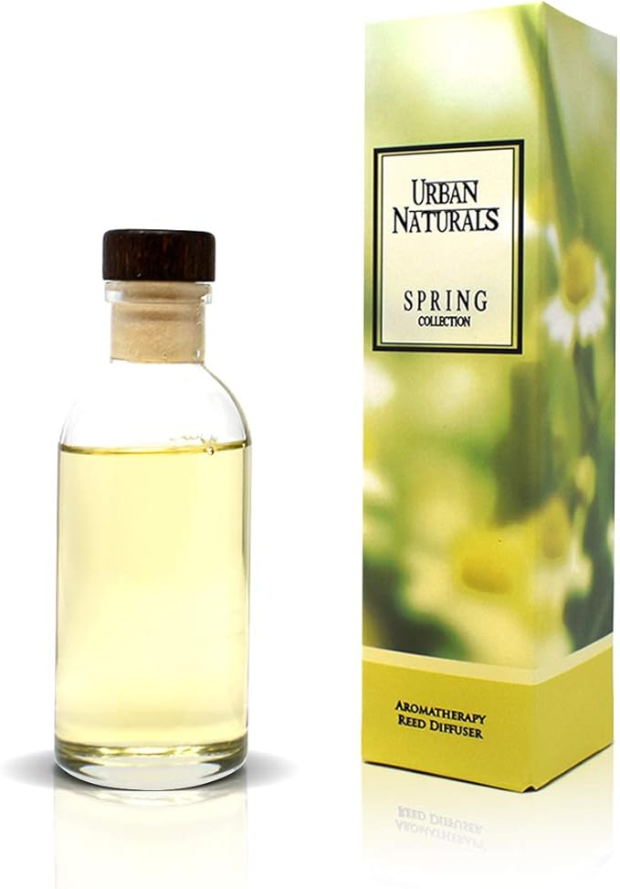 Urban Naturals Spring Clean Reed Diffuser Oil Set | Fresh, Crisp Fragrance of