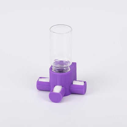 Jumping Spider Water Dispenser, Magnetic Hanging Feeder,Suitable for Jumping Spiders,Tarantulas, Praying Mantises,Arboreal Animals, and Other Small Animal Enclosure Accessories,5ML (Purple)