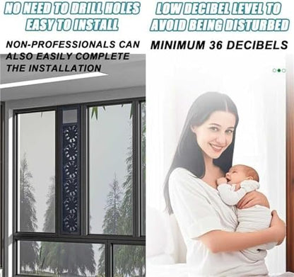 Adjustable Punch-Free Window Exhaust Fan