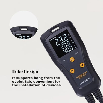 DIGITEN 110V 15A Temperature Controller DTC151 Plug in Thermostat Outlet