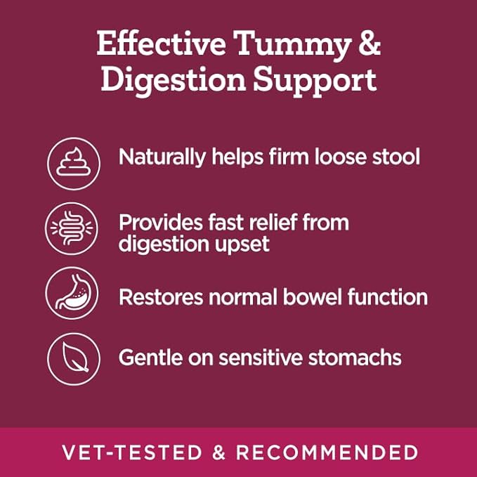 Vetality Stop The Runs | Dog Anti Diarrhea Medicine | 6 Count Chewable | Chicken Flavor