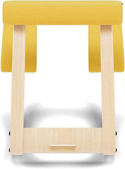Varier Variable Natural/Yellow Ergonomic Office Kneeling Chair – Active Sitting, Rocking Seat for Home, Study & Posture Support – 10 Year Quality Guarantee