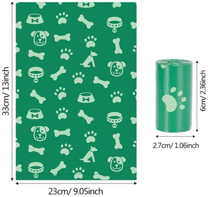 Dog Poop Bags Scented: Leak Proof 34 Rolls Refills 25Bags/Roll Dog Waste Bags With 1 Dispenser - 850 Counts