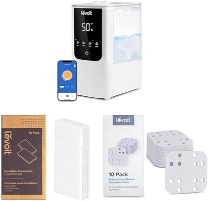 LEVOIT OasisMist Smart Cool and Warm Mist Humidifiers & Aroma Pads 16 Pack