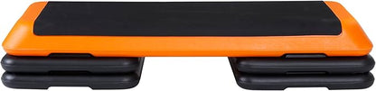 ZENY 43'' Exercise Aerobic Step Platform, Adjustable Fitness Stepper with 4 Stackable Risers, Aerobics Stepper Workout Stepper for Home Gym Cardio Strength & Training