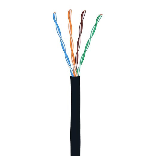 Elite CAT5E Riser, UTP 24AWG, Solid Bare Copper, UL Certified, Bulk Ethernet