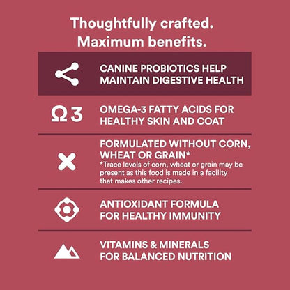 WholeHearted Grain Free Pork Beef & Lamb Recipe Dry Dog Food 25 lbs.