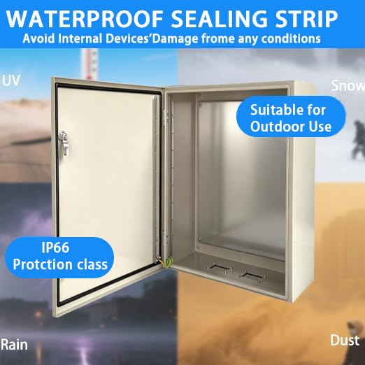 Carbon Steel Enclosure, IP66 Waterproof & Dustproof Electrical Metal Box