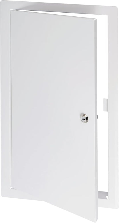 10" x 20" Lockable White Metal Access Panel. Service Shaft Door Panel