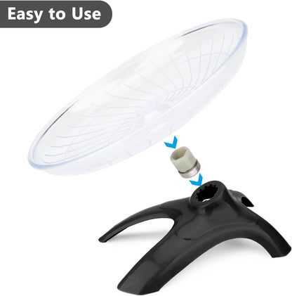 Hamster Wheel Silent Hamster Exercise Wheel Running Spinner Hamster Flying Saucer for Hamsters Gerbils Mice and Other Small Pets (Black)