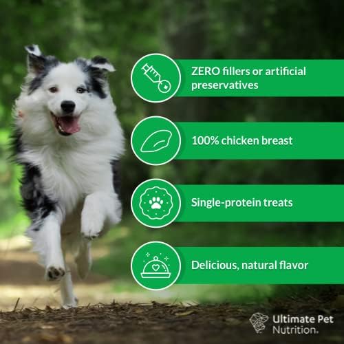 ULTIMATE PET NUTRITION Nutra Bites Freeze Dried Raw Single Ingredient Training Treats Food Topper for Dogs, 4 Ounces, Chicken Breast