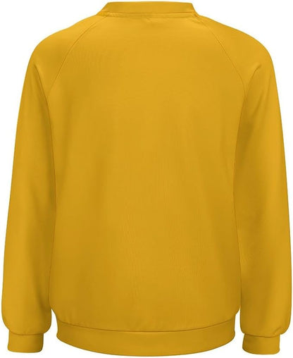 Womens Long Sleeve Tops Y2k Japanese Art Print Sweatshirts Fall Pullover for Women Crewneck Vintage Shirts Boho Tops