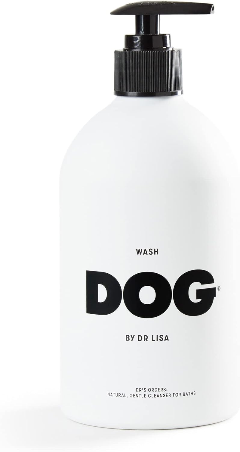 DOG by Dr. Lisa - Wash - Natural Dog Gentle Cleanser - for Baths, Showers - Plant-Based Essential Oils - Vegan - 16.9oz