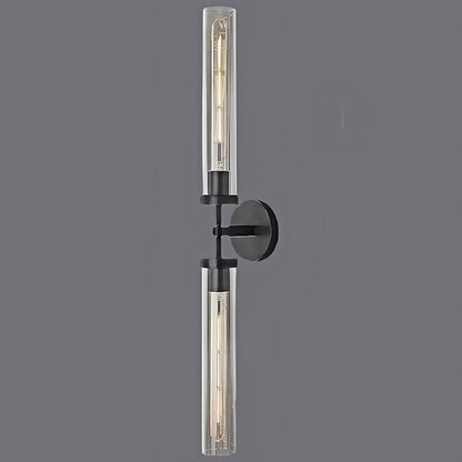 Black Wall Sconce, 30" Knurling Sconces,Bathroom Vanity Light Fixtures, Modern Wall Lights for Mirror, Bathroom, Living Room,Hallway,Staircase (1 Pack)
