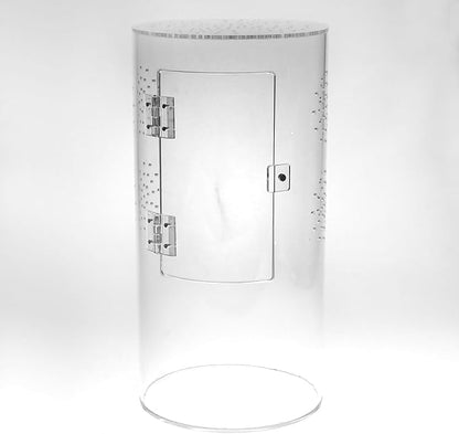 NANEEZOO Acrylic Tarantula Enclosure Jumping Spider Enclosure with Front Opening Door Micro Habitat Terrarium for Small Tree Dwelling Reptiles, Spiders & Invertebrates