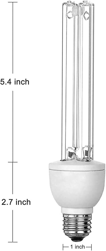 BAIMNOCM 4 Pack 25 Watt UV Light Bulb