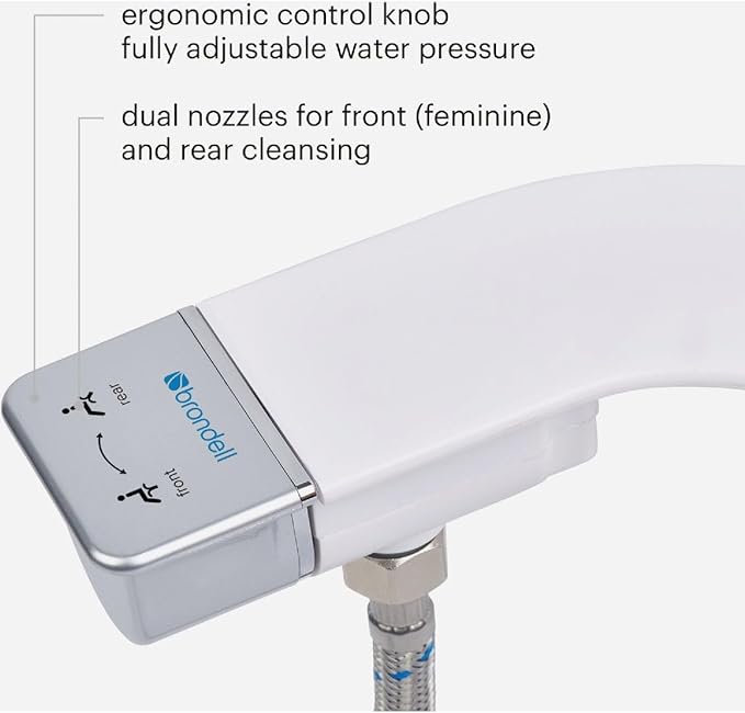 Brondell Bidet Attachment for Toilet SS-250 SimpleSpa Fresh Water Spray