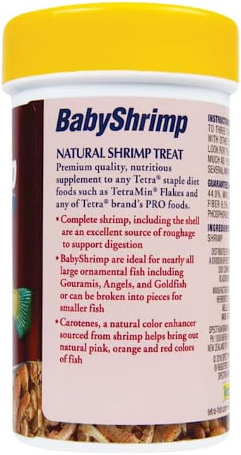 Tetra BabyShrimp 0.35 Ounce, Natural Shrimp Treat For Aquarium Fish (033197)