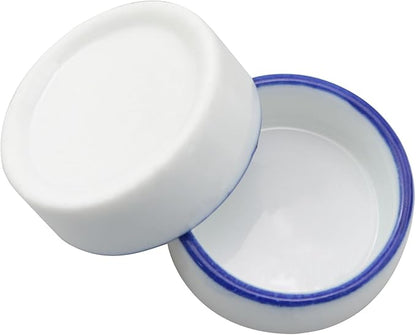 4PCS Small Animal Food Bowl Size 4 35x13mm Mini Ceramic Water Dish Cricket Feeding Dish for Tarantulas Scorpions Snails Mantis Micro Reptile Food Bowl