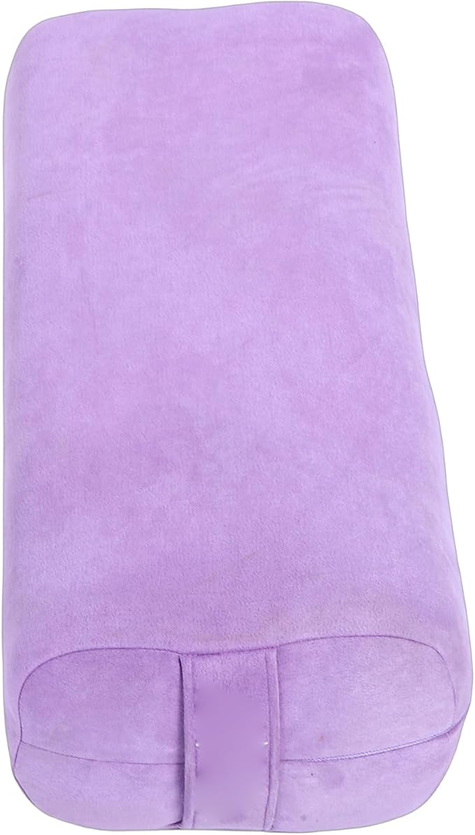 Diydeg Meditation Cushion, Comfortable Floor Pillow with 3 Layer Sponge Core for Yoga and Relaxation, Supportive Back Spine Hip Pad, Washable Suede Cover with Handle (Purple)