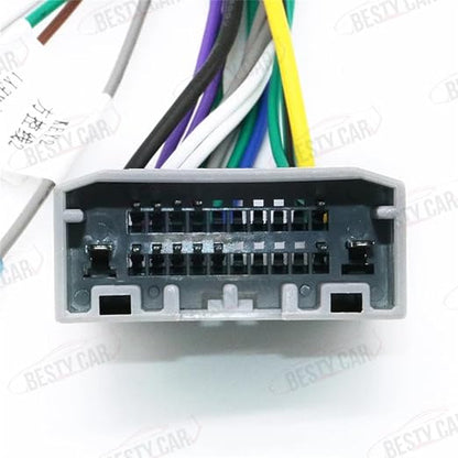 16pin Car Stereo Radio Power Retrofit Wiring Harness Adapter fits for Jeep Wrangler Cherokee Compass Grand Patriot Dodge Caliber Voyager Chrysler Sebring