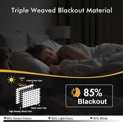 MIULEE Baby Pink Blackout Curtains