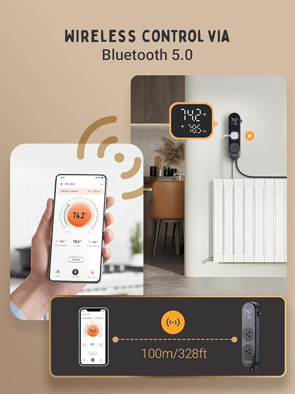 INKBIRD Bluetooth Digital Temperature Controller 1200W Heating Cooling 2-Stage