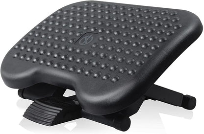 Under Desk Footrest Adjustable Height Comfy Foot Rest with 30 Degree Angle Adjustment for Comfort Home, Office Pressure Relief