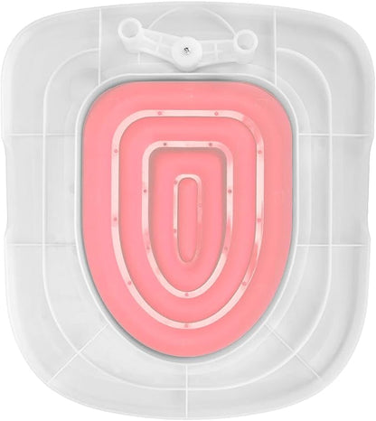 Cat Toilet Training Kit – Litter Box Alternative with Tray, Reusable Potty Seat Adapter for Cats & Kittens, Hygienic Flushable Urinal, Includes Step by Step Trainer Seat(Pink)
